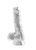 Clear Dildo w. Balls 7 inch