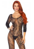 Swirl Lace Bodystocking O/S