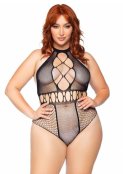 Seamless multi net bodysuit 1X/2X