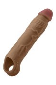 Shaft F Size 1 7.8 Inch Liquid Silicone Sleeve Oak