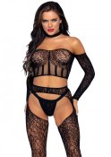 Top, Suspender Hose & G-string O/S