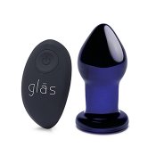 Glas - Rechargeable Remote Controlled Vibrating Butt Plug Purple