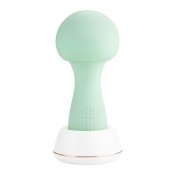 Mushroom Silicone Wand Vibrator - Teal