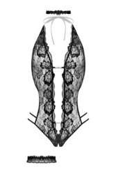 Open crotch Body-Set Renee - black