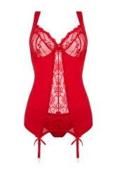 Suspendertop set Marzia - red