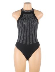 Halter Neck Sleeveless Bodysuit