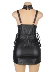 Faux Leather Lingerie
