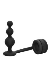 Ramrod Cockring With Beaded Anal Plug