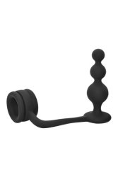 Ramrod Cockring With Beaded Anal Plug
