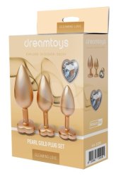 Gleaming Love Pearl Gold Plug Set