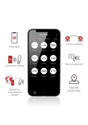 Denver Vibrating Egg + App Pink