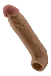Shaft F Size 1 7.8 Inch Liquid Silicone Sleeve Oak