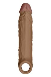 Shaft F Size 1 7.8 Inch Liquid Silicone Sleeve Oak
