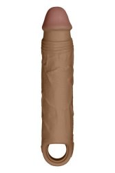 Shaft F Size 1 7.8 Inch Liquid Silicone Sleeve Oak
