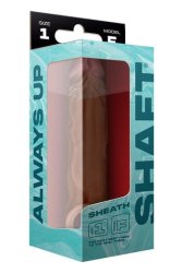 Shaft F Size 1 7.8 Inch Liquid Silicone Sleeve Oak