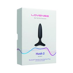 Lovense - Hush 2 Butt Plug XS 25 mm Black