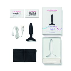Lovense - Hush 2 Butt Plug XS 25 mm Black