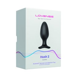 Lovense - Hush 2 Butt Plug L 57 mm Black