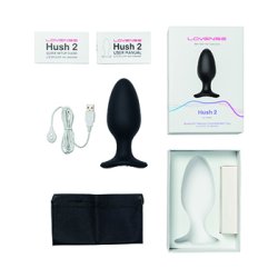 Lovense - Hush 2 Butt Plug L 57 mm Black