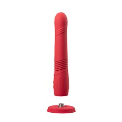 Lovense - Gravity Thrusting Dildo App Controlled Red