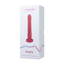 Lovense - Gravity Thrusting Dildo App Controlled Red