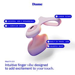 Dame - Fin 2.0 Finger Vibrator Quartz