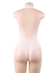 Exquisite Lace Teddy White