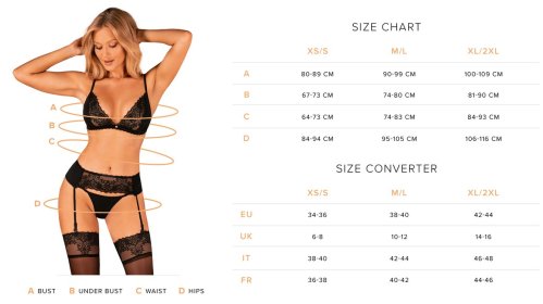 Obsessive - Rosenty Teddy - Black/Purple