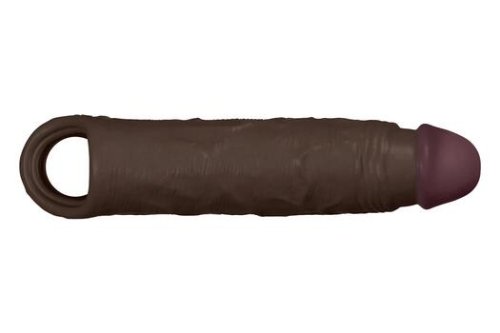Shaft F 6.9 Inch Liquid Silicone Sleeve Mahogany