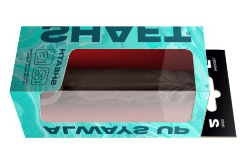 Shaft F 6.9 Inch Liquid Silicone Sleeve Mahogany