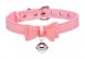 Golden Kitty Collar With Cat Bell - Pink