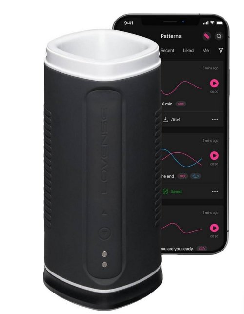 Lovense - Calor Depth-Controlled Male Masturbator Black