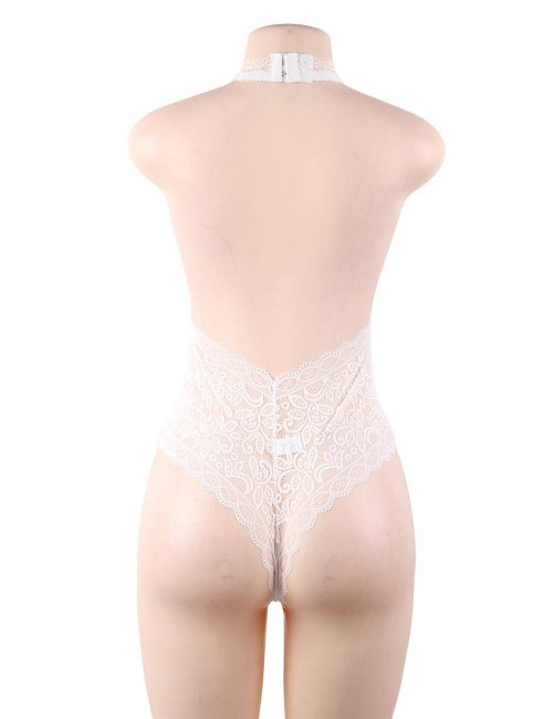 Exquisite Lace Teddy White