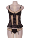 Deluxe Satin Lace Stitching Babydoll - M