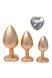 Gleaming Love Pearl Gold Plug Set