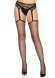 Net stockings with garterbelt