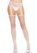 Net stockings with garterbelt