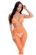All About Leaf Bra Set Orange, Os