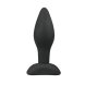 Black Silicone Buttplug